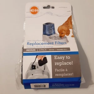 3er Pack K&H Pet Products CleanFlow Haustier Wassernapf Ersatzfilter Medium - Bild 1 von 3