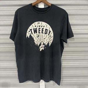JEFF TWEEDY Night Sky Logo Alt Country T-Shirt Size Medium NV WILCO - Picture 1 of 3