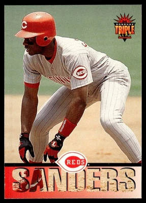 1994 Triple Play Reggie Sanders Cincinnati Reds #219 - Image 1 of 2