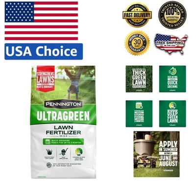 Ultimate Lawn Care: fertilizante ultra verde de 14 libras para enverdecimiento rápido y color profundo Foto 1 de 4