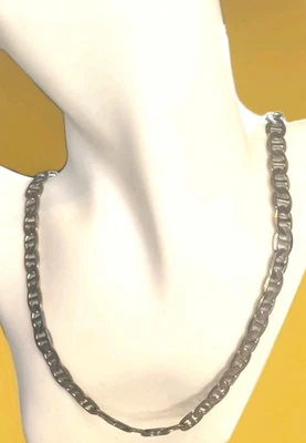 Collar de cadena vintage para hombre enchapado en oro de 14k de 22" arte minimalista Y2K Foto 1 de 4