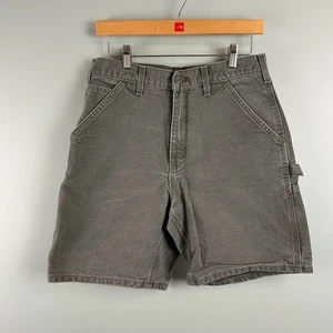 Carhartt Uomo Taglia 30 B25 MOS Verde Anatra Tela Utility Shorts Falegname 30 x 7 - Foto 1 di 8