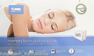 SIMPLE SLEEP MEMORY FOAM CONTOUR PILLOW (2 PACK) - 10029101 - Bild 1 von 4