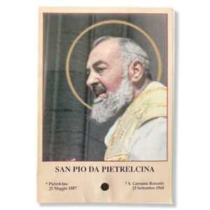 Padre Pio Holy Card - St. Pio vintage Prayer Card