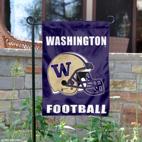 Washington UW Huskies Football Helmet Garden Flag and Yard Banner Cover