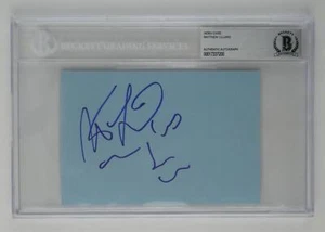 Tarjeta índice firmada por Matthew Lillard 4x6 autografiada en losa Beckett certificado de autenticidad BAS - Imagen 1 de 3