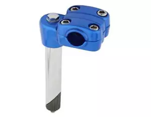 21.1mm BMX Bike Quill Stem 4-Bolt Alloy Blue New - Picture 1 of 1