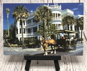 Charleston South Carolina “Adventure Into The Past” Carriage Tour SC Postcard - Picture 1 of 4