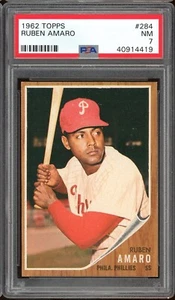1962 Topps Baseball #284 Ruben Amaro PSA 7 - Picture 1 of 2