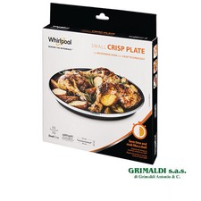 PIATTO CRISP ORIGINALE WHIRLPOOL BASE 25cm BORDO 27cm AVM 250 SMALL CRISP PLATE