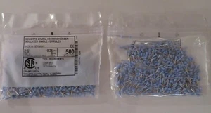 Aderendhülsen isoliert 0,25mm² - 6mm in hellblau - 500 Stück - Made in Germany - Bild 1 von 1