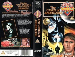 Doctor Who: The Caves of Androzani VHS Cover Signed by MARTIN COCHRANE +2 - Picture 1 of 1