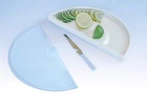Strapazierfähiges Schneiden Obst Bar Brett & Abdeckung Zitrone Limette Weiß Schneidebrett - Bild 1 von 1