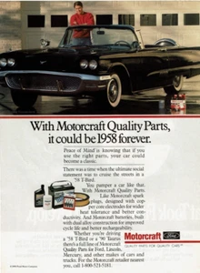 1990 Vintage Print Ad With Motorcraft Quality Parts, it could be 1958 forever - Picture 1 of 2