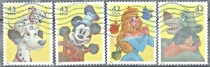 USA Stamps: 2008 Disney , Imagination  SC 4342-6 (4) , Used. Off Paper - Picture 1 of 1