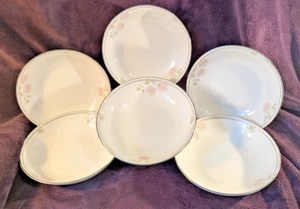 Royal Doulton Bone China "Twilight Rose" ~ 6x Cereal/Soup Bowls 17.5cm Dia ~ VGC - Picture 1 of 11