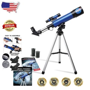 NASA Kids Telescope with Tripod & Finder Scope - Explore the Moon in 90x Detail - Picture 1 of 9