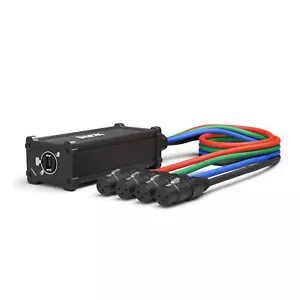 LyxPro XLR Audio 4 Channel 3 Pin Multi Network Breakout, Female Cable Adapter - Picture 1 of 7