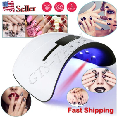 New 36W Nail Polish Dryer Pro UV LED Lamp Acrylic Gel Curing Light Manicure - Image 1 of 4