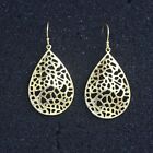 Solid 925 Sterling Silver Jewelry Gold Plated Plain Silver Earring SE2662