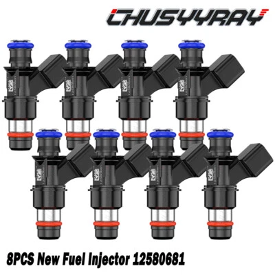 x8 New Fuel Injectors for 2007-2010 Chevrolet Silverado 2500 3500 HD 6.0L - Image 1 of 4