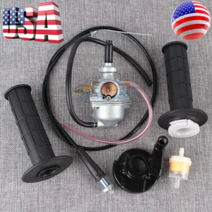 New Carburetor w/ Handle Grip Bar & Throttle Cable For Honda Z50R 1979-1999 Carb - Picture 1 of 10