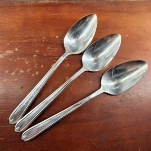 6 Oneida Longchamps Chaumont Serving Spoon Tablespoon Silverplate 1935 flatware - Picture 1 of 8