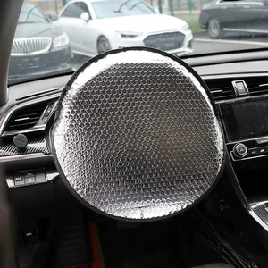 1 Piece Car Steering Wheel Sun Shade Thickened Anti-uv Sunscreen Car Supplies - Picture 1 of 10