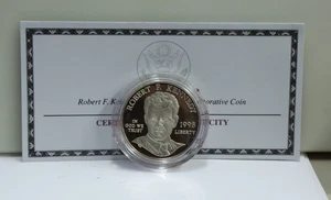 1998-S Robert F. Kennedy Commemorative $1 Silver Proof w/ COA no Box - Picture 1 of 4