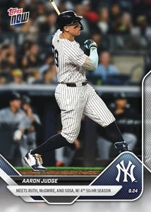 Aaron Judge 4th 50 HR Season 2025 MLB Topps NOW Card 764 Presale - Picture 1 of 1