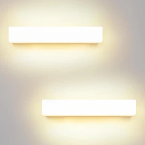 Applique Da Parete Interno 2 Pezzi Applique Da Interno 10W 3000K Bianco Caldo 30 - Foto 1 di 12