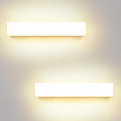 Applique Da Parete Interno 2 Pezzi Applique Da Interno 10W 3000K Bianco Caldo 30 - Immagine 1 di 4