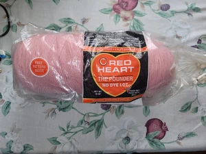 Hilo Red Heart The Pounder 16 oz acrílico sellado 4 capas Worsted #372 rosa rosa - Imagen 1 de 4