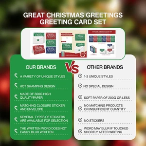 Tarjetas de Navidad 30 piezas con sobres, relleno de medias para adultos, Navidad... - Imagen 1 de 7