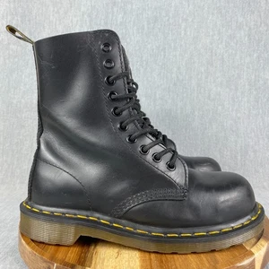 Dr. Martens 1919 Boots Womens Size 5 Black Leather Steel Toe Unisex AirWair - Picture 1 of 10