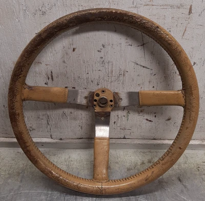 Volante Jeep CJ/YJXJ/MJ 1976-1995 CUERO TOSTADO #6 MAL ENVÍO GRATUITO Foto 1 de 4