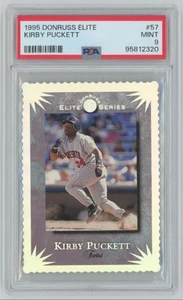 1995 Donruss Elite Series Kirby Puckett /10000 PSA 9 Minnesota Twins #57 A33 - Bild 1 von 2