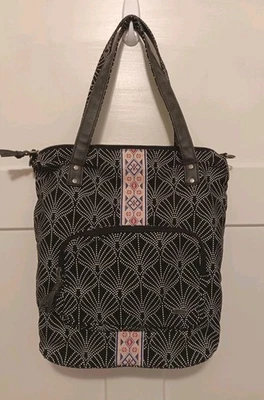 Roxy Embroidered Tote Overnight Bag With Shoulder Strap Y2k Southwest - Image 1 of 4