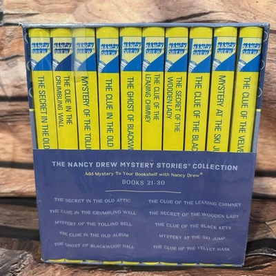 Nancy Drew Mystery Stories Collection Books 21-30 Box Set Carolyn Keene Hardback - Image 1 of 4