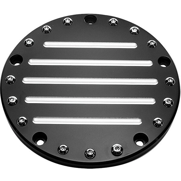 Precision Billet® TML-230-5H-BLK - Edición atemporal Cubierta Derby acanalada negra H-D Foto 1 de 1