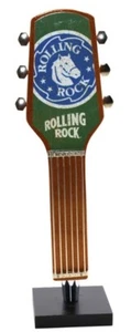 Rolling Rock Figural 3D Guitar Beer Tap Handle w/Tap Display Stand - Picture 1 of 2