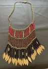 Vintage Ladies Choker Brass Looking Boho Style Necklace