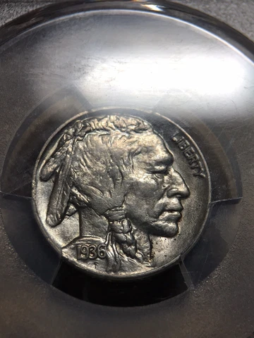 1936 buffalo nickel PCGS AU 58 Everyman Cover