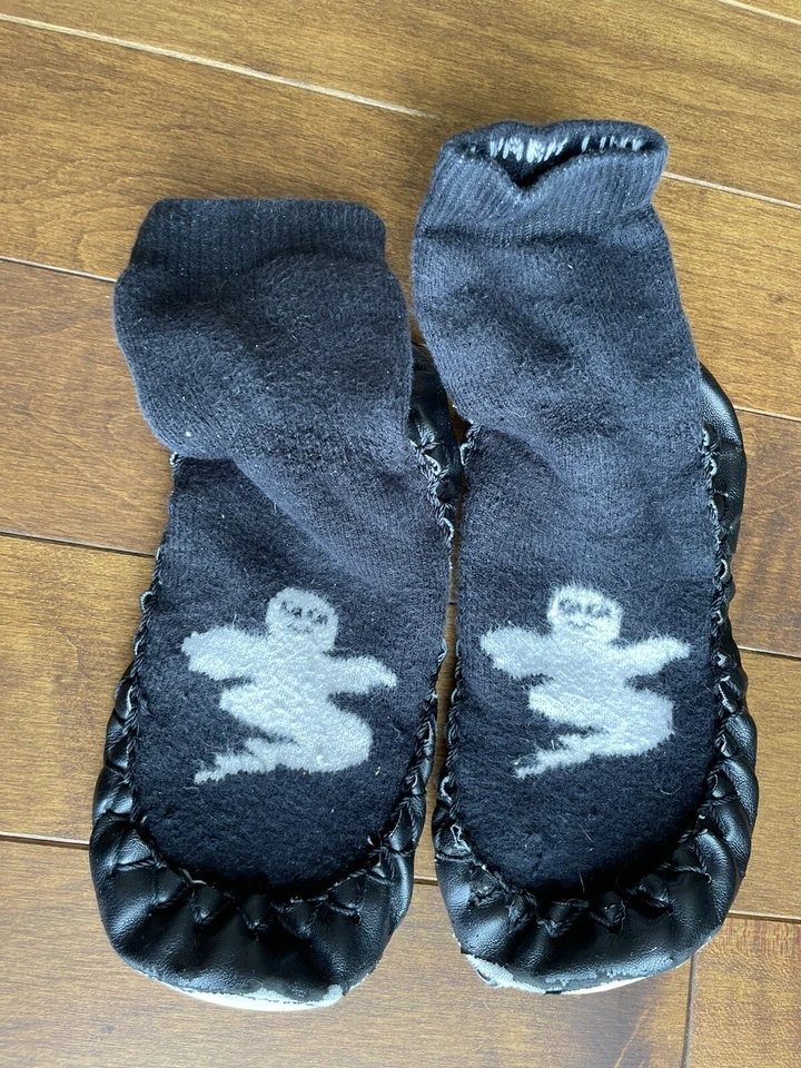 Hanna Andersson Size 12-1Y Leather Slippers Swedish Moccasins Girls Boys Shoes - Image 1 of 4