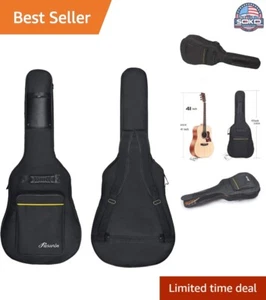 Sturdy 41-Inch Acoustic Guitar Gig Bag with Dual Shoulder Straps - Waterproof... - Picture 1 of 9