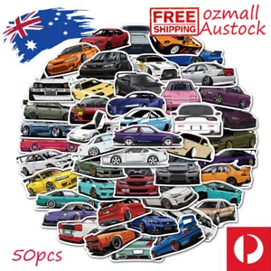 50pcs JDM P2 Racing Sport Car Vinyl Decal Stickers Laptop Waterproof Phone Skate - Picture 1 of 3
