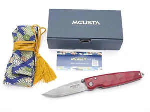 Mcusta Seki Japan Tsuchi MC-78D VG-10 Damastrot klappbares Taschenmesser kein Clip - Bild 1 von 9
