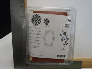 STAMPIN UP CHARMING SIGNATURE COLLECTIONS SET OF 7 WOOD MOUNT NEW A26812 - Picture 1 of 2