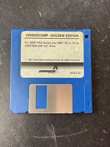 Kindercomp Golden Edition for IBM PS/2  or IBM /Tandy 3000/1000 3.5 Media