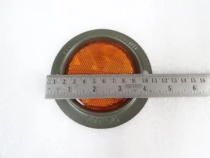 For MB Willys Jeep Dodge GMC Yellow Reflector x 1 PC #14D12 - Picture 1 of 2
